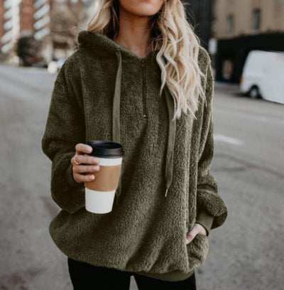 Sudadera Polar Mujer con Cierre y Bolsillos - Abrigo Térmico Otoño Invierno - Image 16