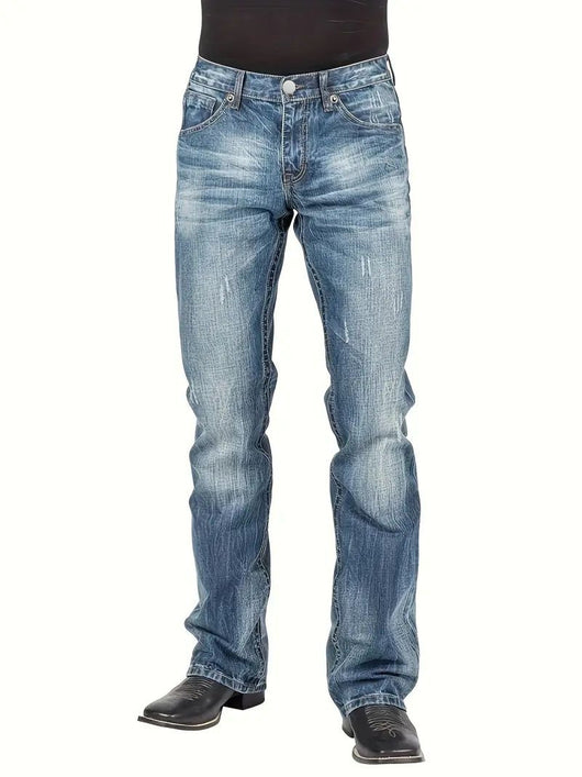 Jeans Rectos de Estilo Urbano para Hombre - Image 11
