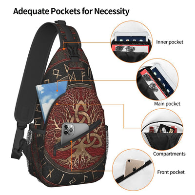 Bolso Bandolera Viking Árbol de la Vida - Mitología Nórdica - Image 24