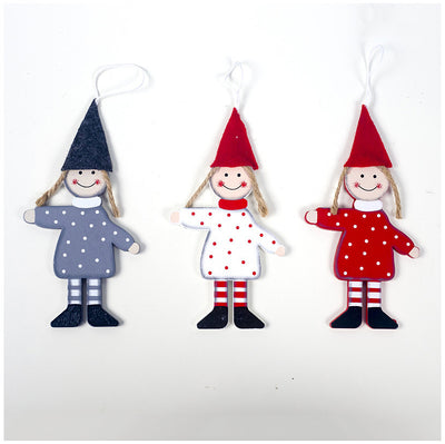 Adorno Navideño de Madera - Figuras Niño y Niña Decorativas - Image 13