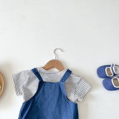 Shorts Infantiles Estilo Coreano con Tirantes para Niños - Image 19