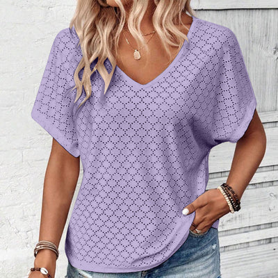Camiseta Hueca Jacquard para Mujer - Image 9