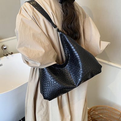 Bolso de Hombro Retro Premium para Mujer - Bolso Tejido de Gran Capacidad - Image 6
