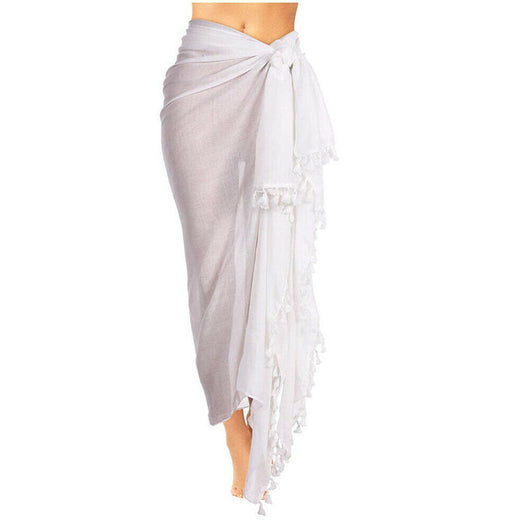 Pareo Playero Mujer con Flecos - Blusa Protección Solar para Playa - Image 4