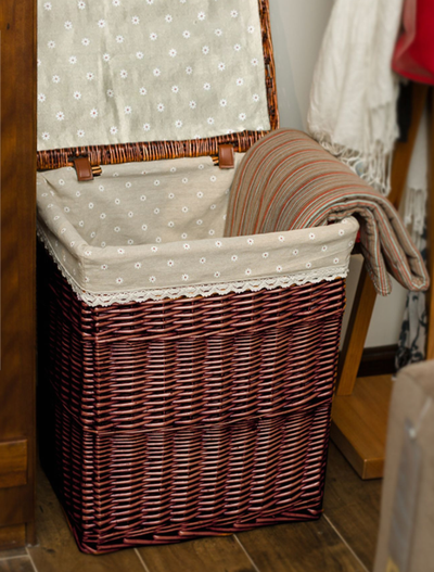Cesto Tejido para Ropa Sucia - Almacenamiento Elegante del Hogar - Image 4