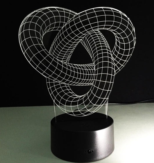 Lámpara LED Holográfica 3D Knot 2 - Ilusión Óptica Interactiva - Image 7