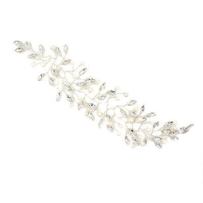 Diadema Nupcial con Perlas y Cristales para Boda - Image 2