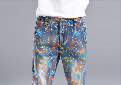 Pantalones Harem Cintura Alta con Estampado Artístico - Image 14