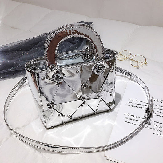 Bolso de Mano con Costuras Remachadas - Image 17