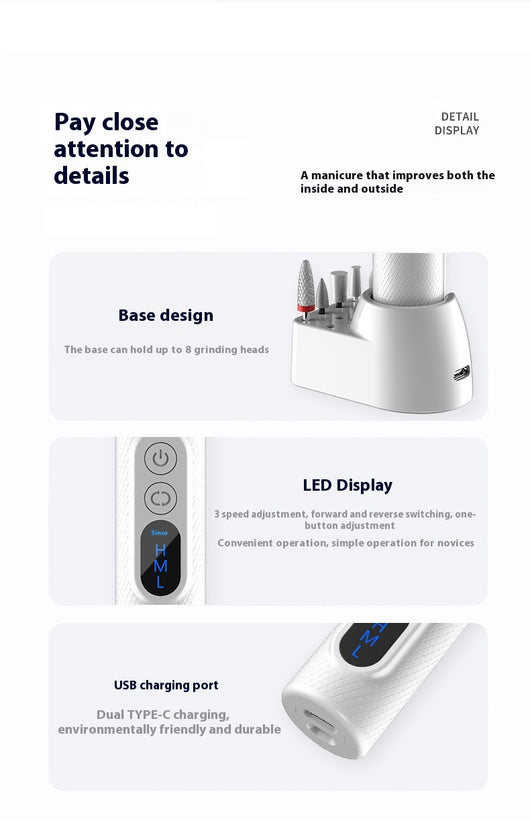 Dispositivo Portátil USB para Perforación de Uñas - Image 23