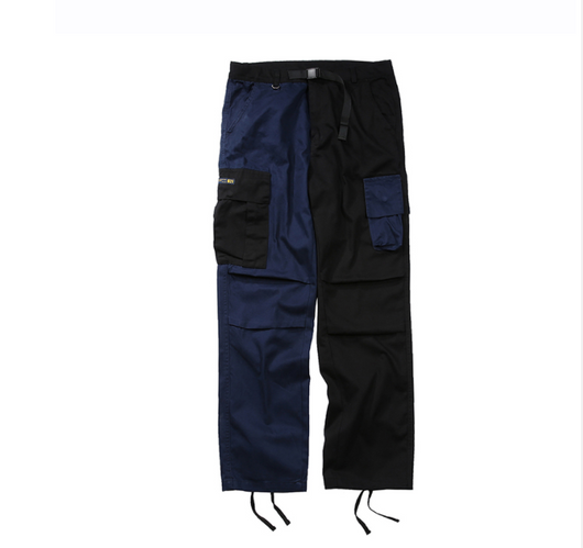 Pantalones Cargo con Bolsillos Grandes y Contraste de Colores - Image 2