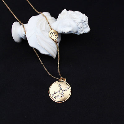 Colgante Dorado de los 12 Signos del Zodiaco - Image 31