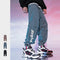 Pantalones Harem Reflectantes Brillantes