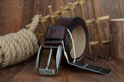 Cinturón de Cuero para Hombre con Hebilla de Pasador - Image 10
