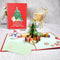 Tarjetas Navideñas Emergentes 3D Árbol de Navidad con Decoraciones y Pegatinas