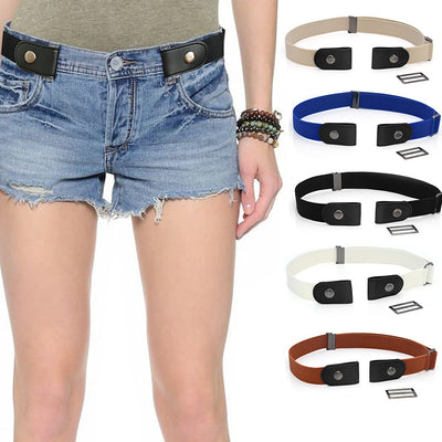 Pantalón Vaquero Elástico Invisible con Cinturón Integrado