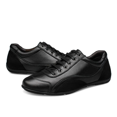 Zapatos Casuales para Hombre en Cuero Genuino y Algodón