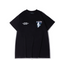 Camiseta Negra Suelta Manga Corta Cuello Redondo