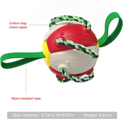 Pelota Voladora con Cuerdas para Perros - Juguete Interactivo de Tracción - Image 15
