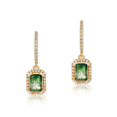 Aretes de Ágata Planta Acuática - Image 4