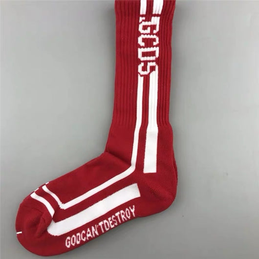 Calcetines Deportivos Altos de Algodón Puro con Letras - Image 18