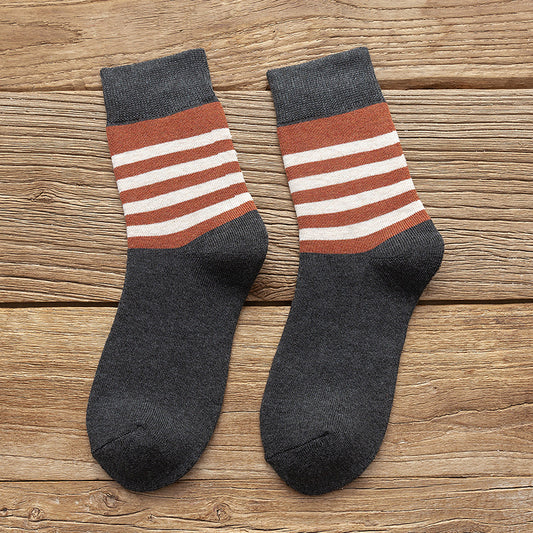 Calcetines de Lana Cálidos con Diseño Artístico - Tubo Alto Estudiante