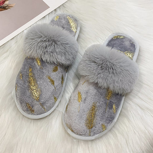 Pantuflas de Felpa Plus Size para Mujer - Algodón Suave Estilo Europeo - Image 2