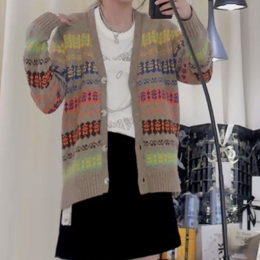 Cardigan Tejido de Manga Larga para Invierno