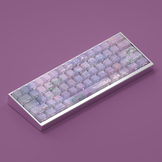 Teclado Mecánico Loto Luminoso - Keycaps Tallados con Transmisión de Luz