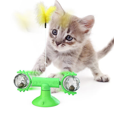 Juguete Interactivo Giratorio para Gatos - Rascador Multiusos con Limpiador Dental - Image 49