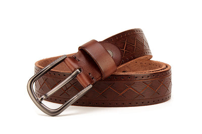 Cinturón de Cuero para Hombre con Hebilla de Pasador - Image 4