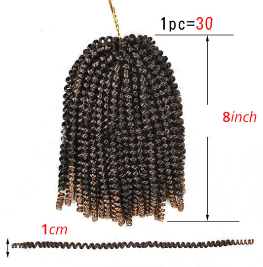 Peluca de Fibra Química con Rizos Compactos