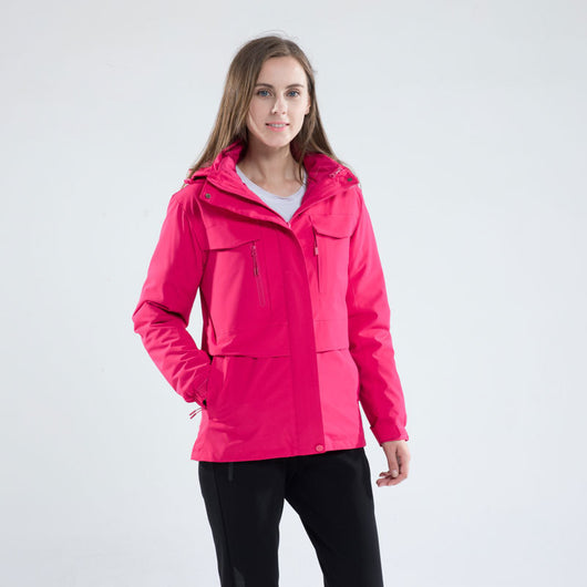 Chaqueta Montañera 3 en 1 Multibolsillos Talla Grande - Image 10