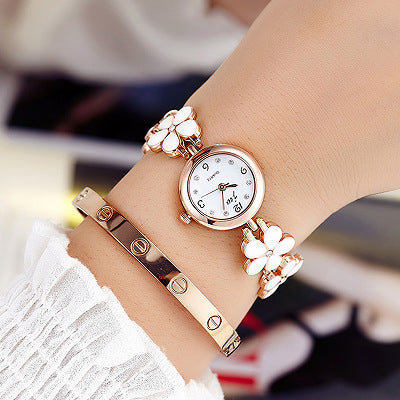 Reloj de Pulsera de Cuarzo con Incrustaciones de Diamantes - Estilo Casual Elegante - Image 2