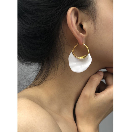 Aretes Retro Grandes Estéreo para Mujer - Image 6