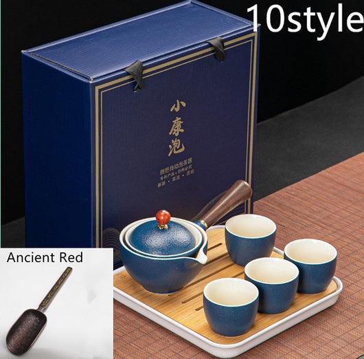 Juego de Té Xiaoyao con Tetera Giratoria 360° - Image 36