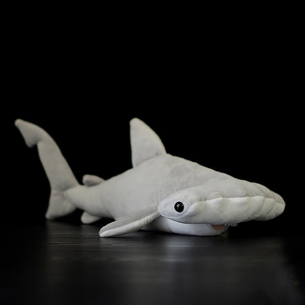Peluche Realista de Tiburón Martillo Gris