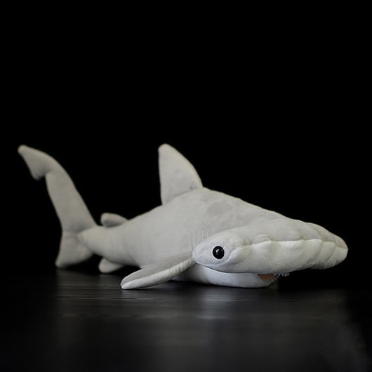 Peluche Realista de Tiburón Martillo Gris