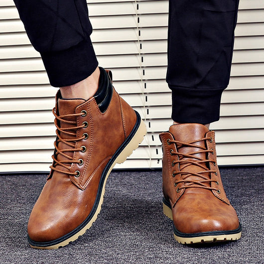 Botas Martin de Cuero para Hombre - Estilo Casual y Outdoor - Image 3