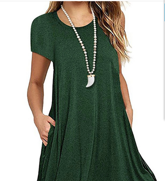 Vestido Talla Grande con Panel de Encaje y Cuello Redondo - Image 6