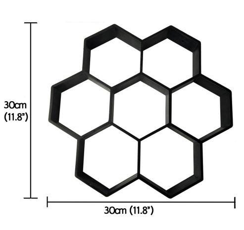 Molde Hexagonal Ultraligero para Pavimento de Jardín DIY - Image 2