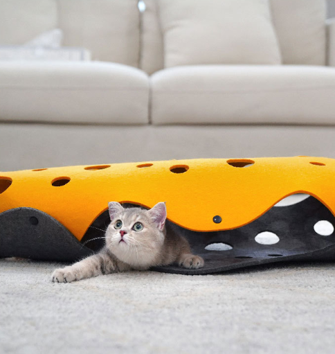 Túnel Plegable para Gatos con Nido Acogedor