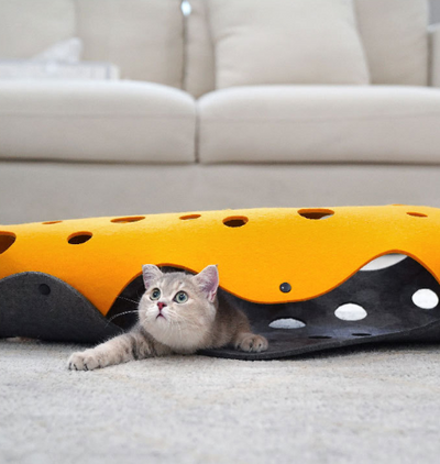 Túnel Plegable para Gatos con Nido Acogedor