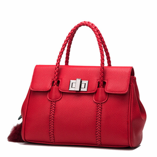 Bolso de Cuero con Patrón Lichi - Elegancia y Funcionalidad