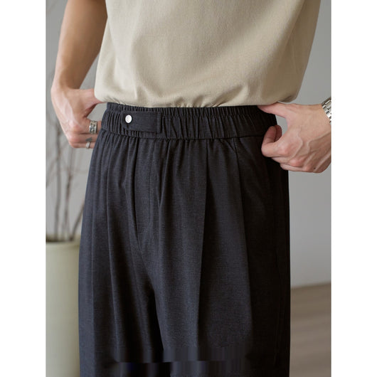 Pantalones Casuales de Pierna Ancha Relajada para Hombre - Image 3