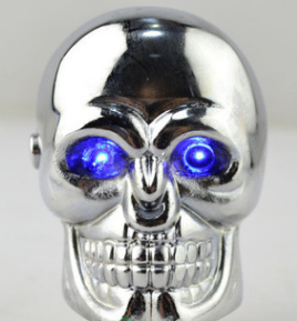 Perilla de Cambios 3D con LED Azul y Estilo Madera para Auto