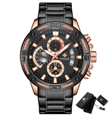 Reloj de Acero Inoxidable para Hombre con Movimiento de Cuarzo - Image 25