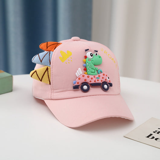 Gorra de Béisbol Infantil Estilo Coreano con Bordado de Dinosaurio y Auto - Image 10