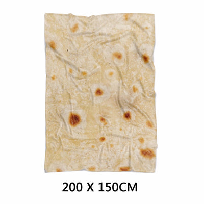 Manta Burrito Redonda de Franela Suave - Manta Tortilla para Viajes y Descanso - Image 16
