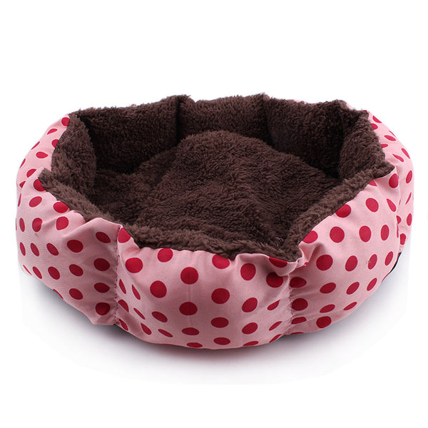 Casa Octagonal para Perros con Diseño Removible de Lunares